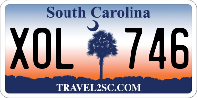 SC license plate XOL746
