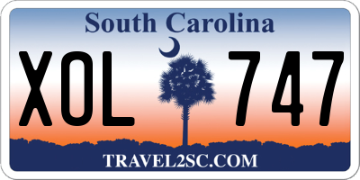SC license plate XOL747