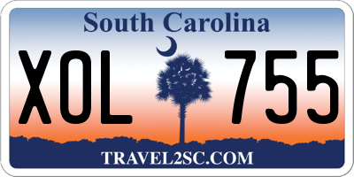 SC license plate XOL755