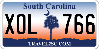 SC license plate XOL766