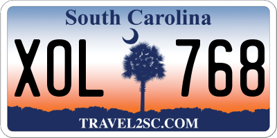 SC license plate XOL768
