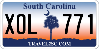 SC license plate XOL771