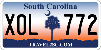 SC license plate XOL772