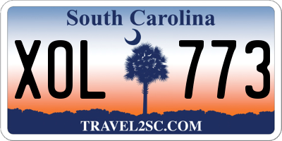 SC license plate XOL773