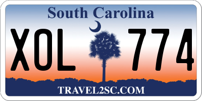 SC license plate XOL774