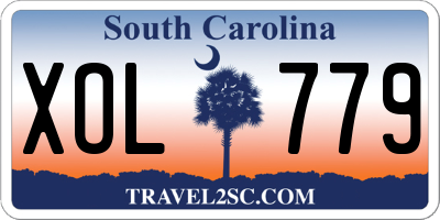 SC license plate XOL779