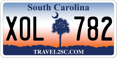 SC license plate XOL782