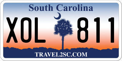 SC license plate XOL811