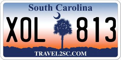 SC license plate XOL813