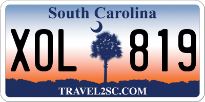 SC license plate XOL819