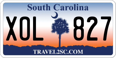 SC license plate XOL827