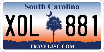 SC license plate XOL881