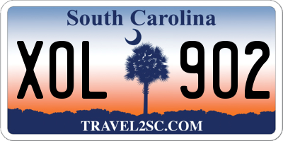 SC license plate XOL902