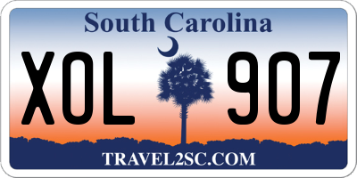SC license plate XOL907
