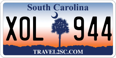 SC license plate XOL944