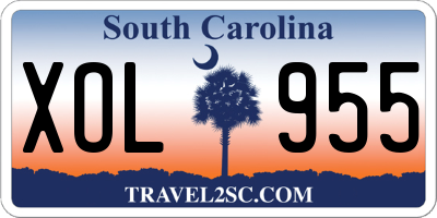 SC license plate XOL955