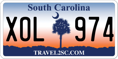 SC license plate XOL974