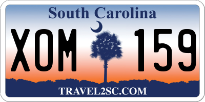 SC license plate XOM159