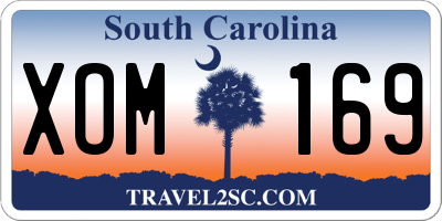 SC license plate XOM169