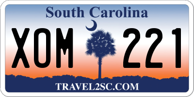 SC license plate XOM221