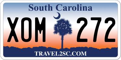 SC license plate XOM272