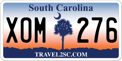 SC license plate XOM276