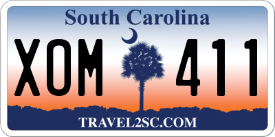 SC license plate XOM411