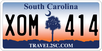 SC license plate XOM414