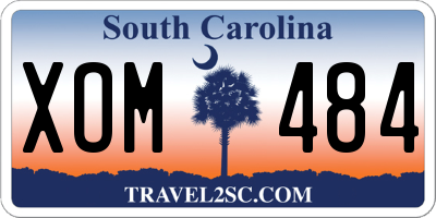 SC license plate XOM484