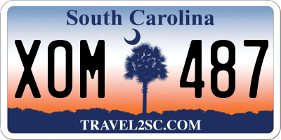 SC license plate XOM487