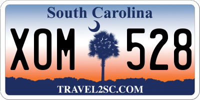SC license plate XOM528