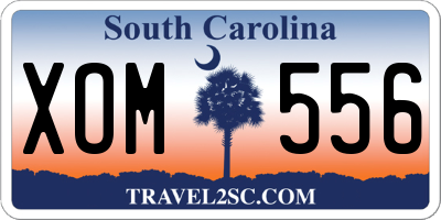 SC license plate XOM556