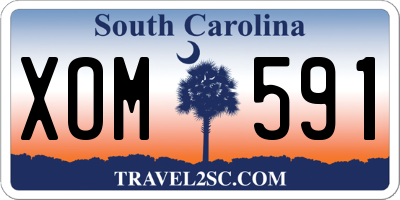 SC license plate XOM591