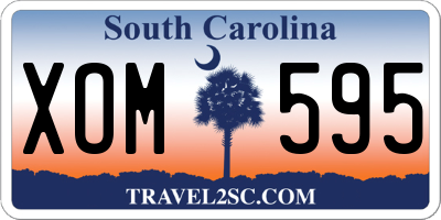 SC license plate XOM595