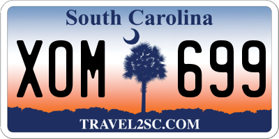 SC license plate XOM699