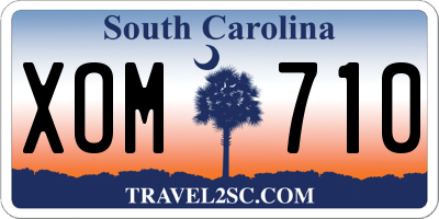 SC license plate XOM710