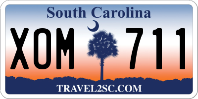 SC license plate XOM711