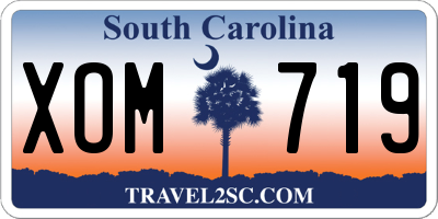SC license plate XOM719