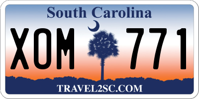 SC license plate XOM771