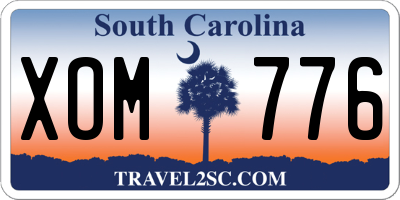 SC license plate XOM776