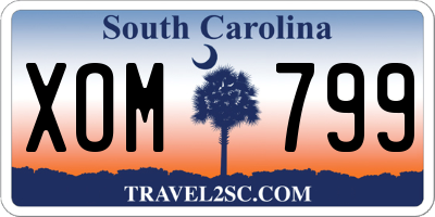 SC license plate XOM799