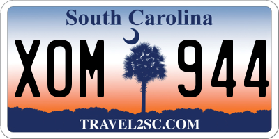 SC license plate XOM944