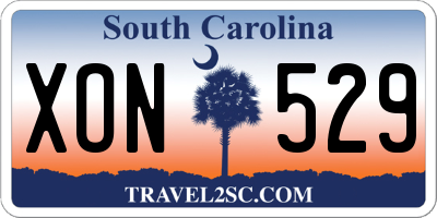 SC license plate XON529