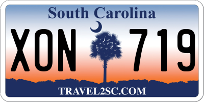 SC license plate XON719