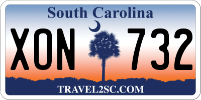 SC license plate XON732