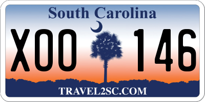 SC license plate XOO146