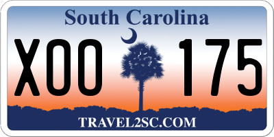 SC license plate XOO175