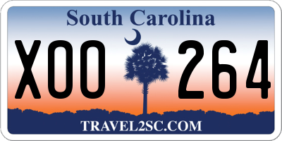 SC license plate XOO264
