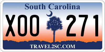 SC license plate XOO271