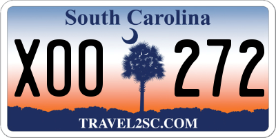 SC license plate XOO272
